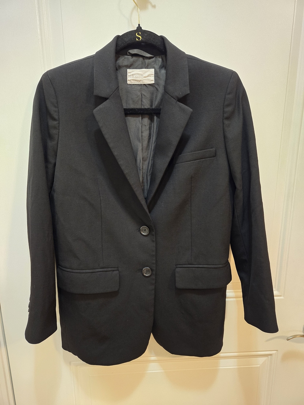 Everlane Black Women's Classic Two-Button Blazer